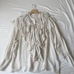 Margaux Vintage 七分袖 ブラウス ベージュ - メルカリ