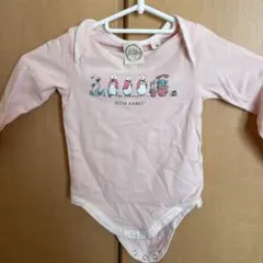 Peter Rabbit ピンク 長袖ボディスーツ 80