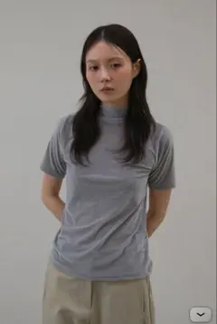 ohotoro Velor Half Neck Top (gray)のサムネイル