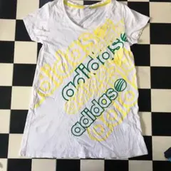 M 239 アディダス　綿　半袖ロングTシャツ　サイズM