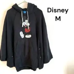 Disney ディズニーリゾート　ミッキー　フード付きポンチョ　スウェット　M