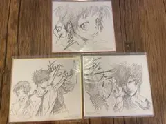 PSYCHO-PASS 特典　複製サイン入り色紙　3種