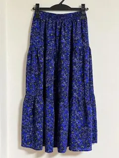 ZARA ザラ トロピカル 花柄フレアロングスカート - メルカリ
