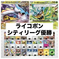 ポケモンカード シティリーグ優勝 タケルライコex 構築済みデッキ
