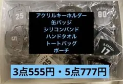 千葉ロッテマリーンズ　ユニフォーム型アクリルキーホルダー他　5個セット