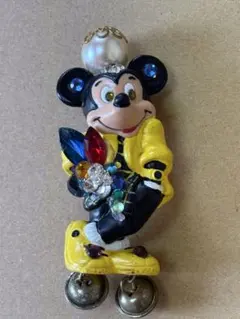 ミッキーマウス　ヴィンテージ　ペンダント　ブローチ　ディズニー　ターコイズ　① ミッキーマウス ヴィンテージ ペンダント ブローチ ディズニー