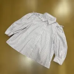 レディース　ストライプ長袖シャツ