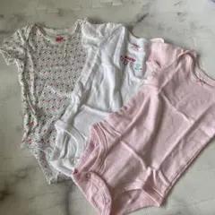 カータース ベビー肌着 ロンパース3枚セット70