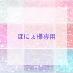 ほにょ様専用ページ