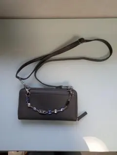 ショルダー付き 財布ポーチ 大容量 カード収納 多機能　とんでもなくカードが入る