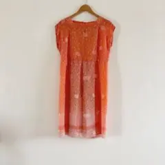 vintage レトロワンピース 総柄 花柄 ノースリーブ カジュアル リゾート