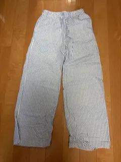 H&M ストライプ柄 リネンブレンドパンツ XSのサムネイル