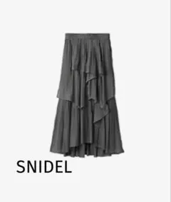 SNIDEL ストレートプリーツティアードスカート 1