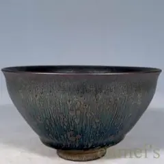 中国古美術・宋建窯風・曜変七彩天目茶碗・窯変・抹茶碗・茶道具