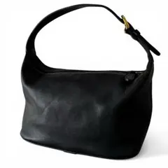 【希少】オールドコーチ 4145 ワンショルダーバッグ 黒 グラブタンレザー