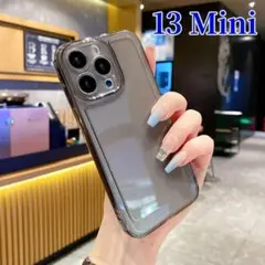 iPhone13Mini スマホケース　クリアケース　 ブラック 03