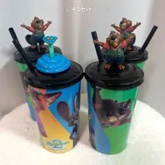 ズートピア2 トッパーフィギュア付きドリンクカップ 4つセット