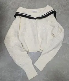 リリーブラウン　セーラーニットトップス　lily brown