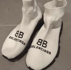 BALENCIAGA ホワイト ソックススニーカー - メルカリ