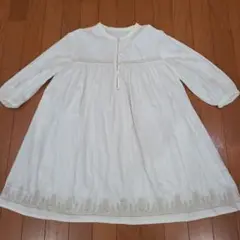 Fanaka七分袖刺繍ワンピース