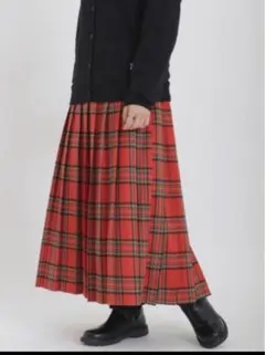 【新品】サマンサモスモス チェック柄アソートプリーツスカート ウエストゴム