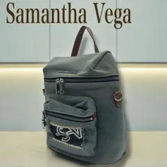 サマンサベガ デニム SVロゴ バッグ トート風 リュック型 ショルダー欠品