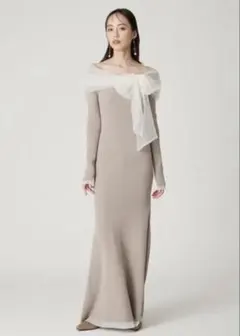 FRAY I.D 3wayリボンオフショルニットワンピース