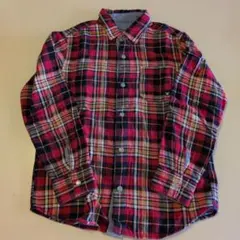 ミキハウス　ダブルビー　リバーシブル　長袖シャツ　130 140