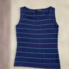 UNTITLED ネイビーストライプノースリーブ 2