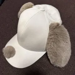 USJ ユニバ SNOOPY　スヌーピー　耳付きキャップ　ベージュ