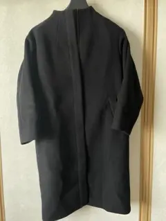 美品】INDIVI 高級カシミヤ100% ビーバーロングコート スタンドカラー