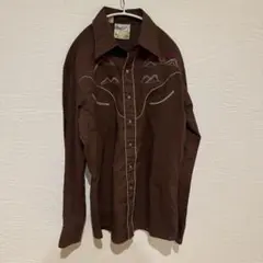 Rockmount Ranch Wear シャツ 80s ブラウン M