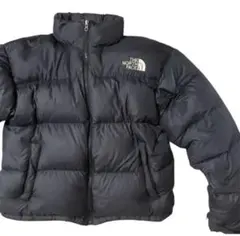 The North Face ブラック ダウンジャケット 人気 流行 ヌプシ