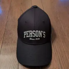 PERSON'S キャップ ブラック 帽子