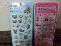 ぷくぷくシール トムとジェリー スヌーピー