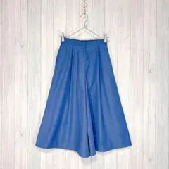 【NATURALBEAUTYBASIC】ガウチョパンツ ウエスト後ろゴム S