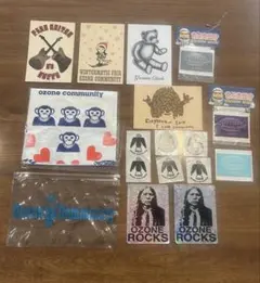 オゾンコミュニティ　ハガキ　ステッカー　アイロンプリント　袋　セット