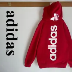 海外限定　アディダス　両面プリント　プルオーバー　パーカー