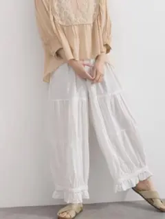 最終値下げ⚠️新品タグ付＊ルピリアン 綿100％ ティアードペチパンツのサムネイル