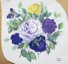 【転写紙176】直径15cm　1枚　ポーセラーツ