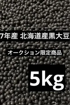 オークション限定 7年産 北海道産 黒大豆5kg - メルカリ
