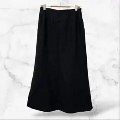 フレアロングスカート シンプル 無地 オフィス フォーマル オールシーズン 下
