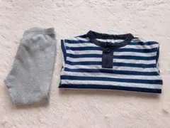 PETIT BATEAU ボーダー長袖Tシャツ&カルソン　24m