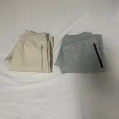 ユニクロ スウェットパンツ 150 2本セット まとめ売り ベージュ グレー