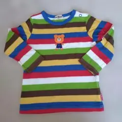 ミキハウス ストライプ Tシャツ 90