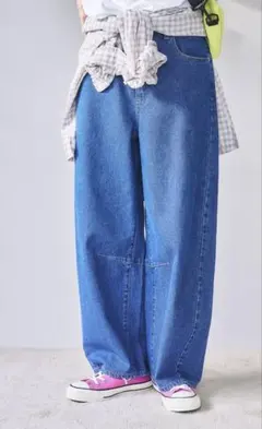 studio CLIP 【ONKUL掲載商品】カーブデニムパンツ