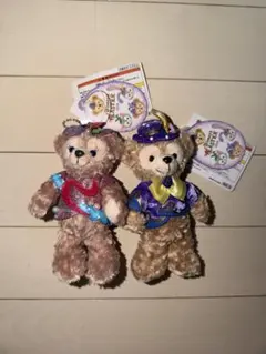 ダッフィー・シェリーメイぬいぐるみバッジ イースター2018