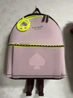 試着のみ！kate spade ピンク ネオンイエロー リュック