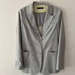 グレー テーラードジャケット レディース