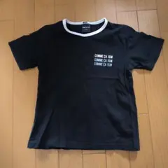 COMME CA ISM コムサイズム ブラック 黒 Tシャツ 120A 半袖